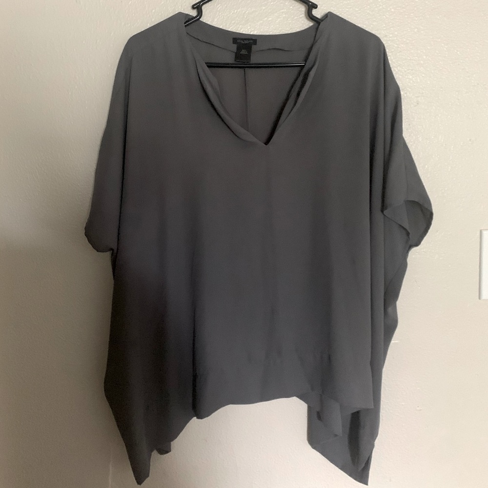 Ann Taylor Grey Blouse